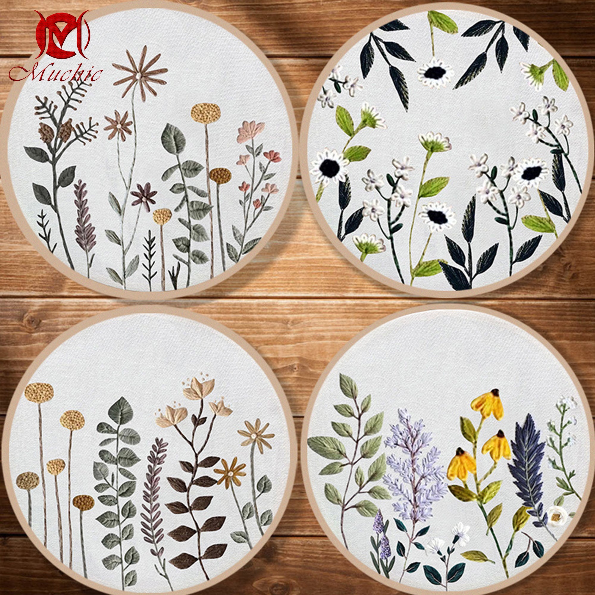 Hand Embroidery Pattern DIY Material Kit Embroidery Tool Kit(Hand Embroidery) (Duty Free)