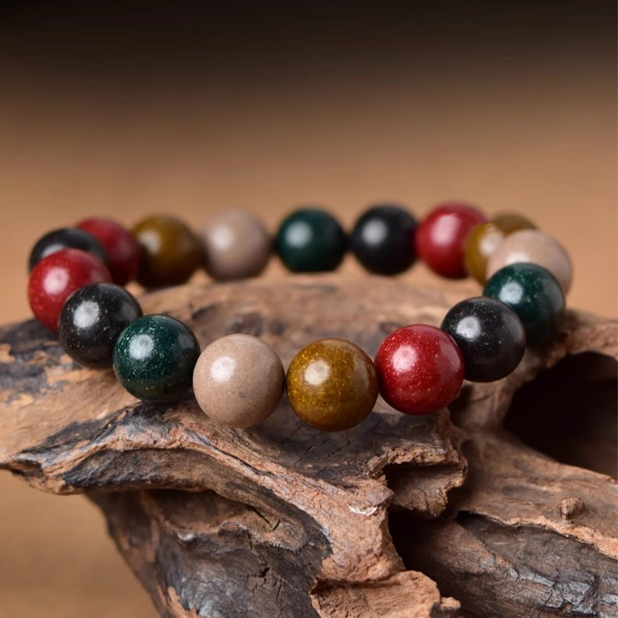 China's Intangible Cultural Heritage Five-sided Incense Bead Bracelet (Amulet)(duty free)