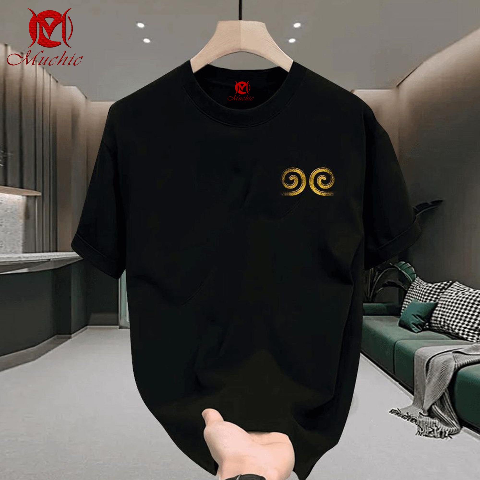 Unisex Fashion Monkey King Tight Curse Printed Short Sleeve Loose T-shirt (Duty Free)