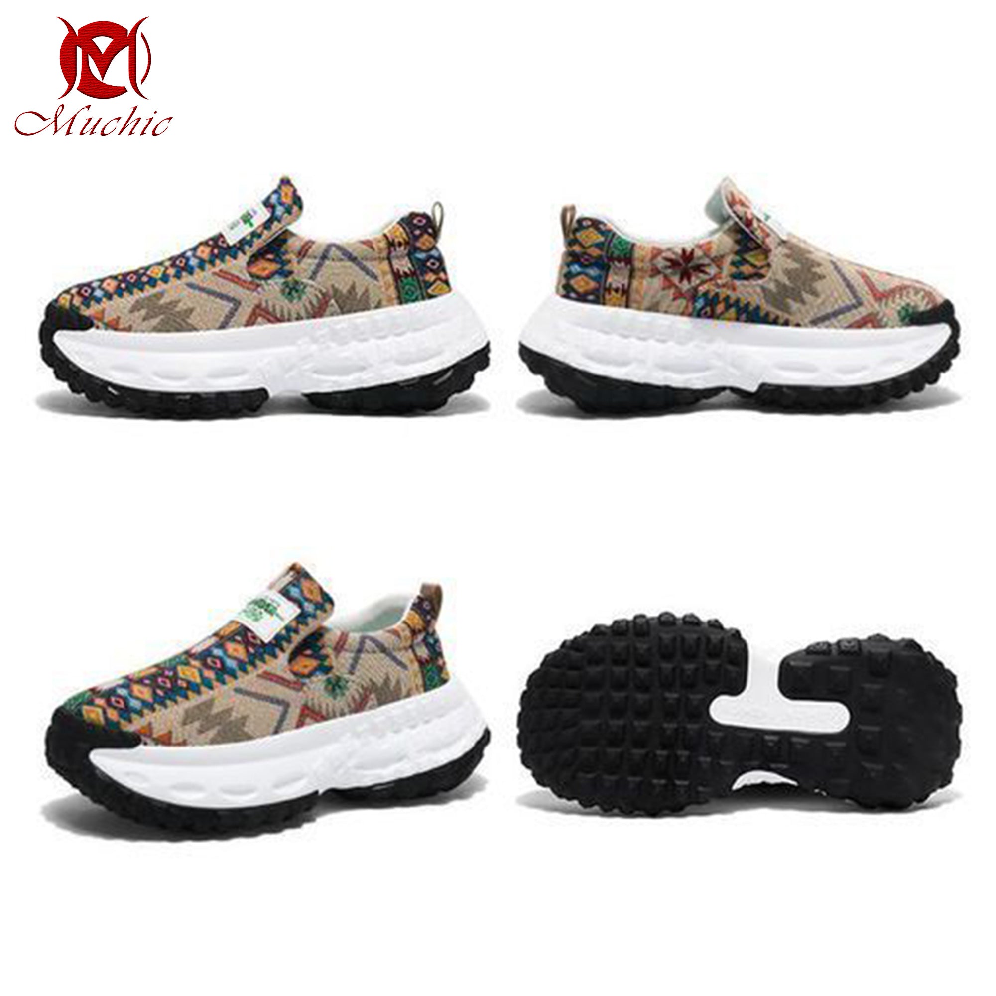 Deodorant, breathable, height-enhancing tire-soled trendy men's shoes(duty free)