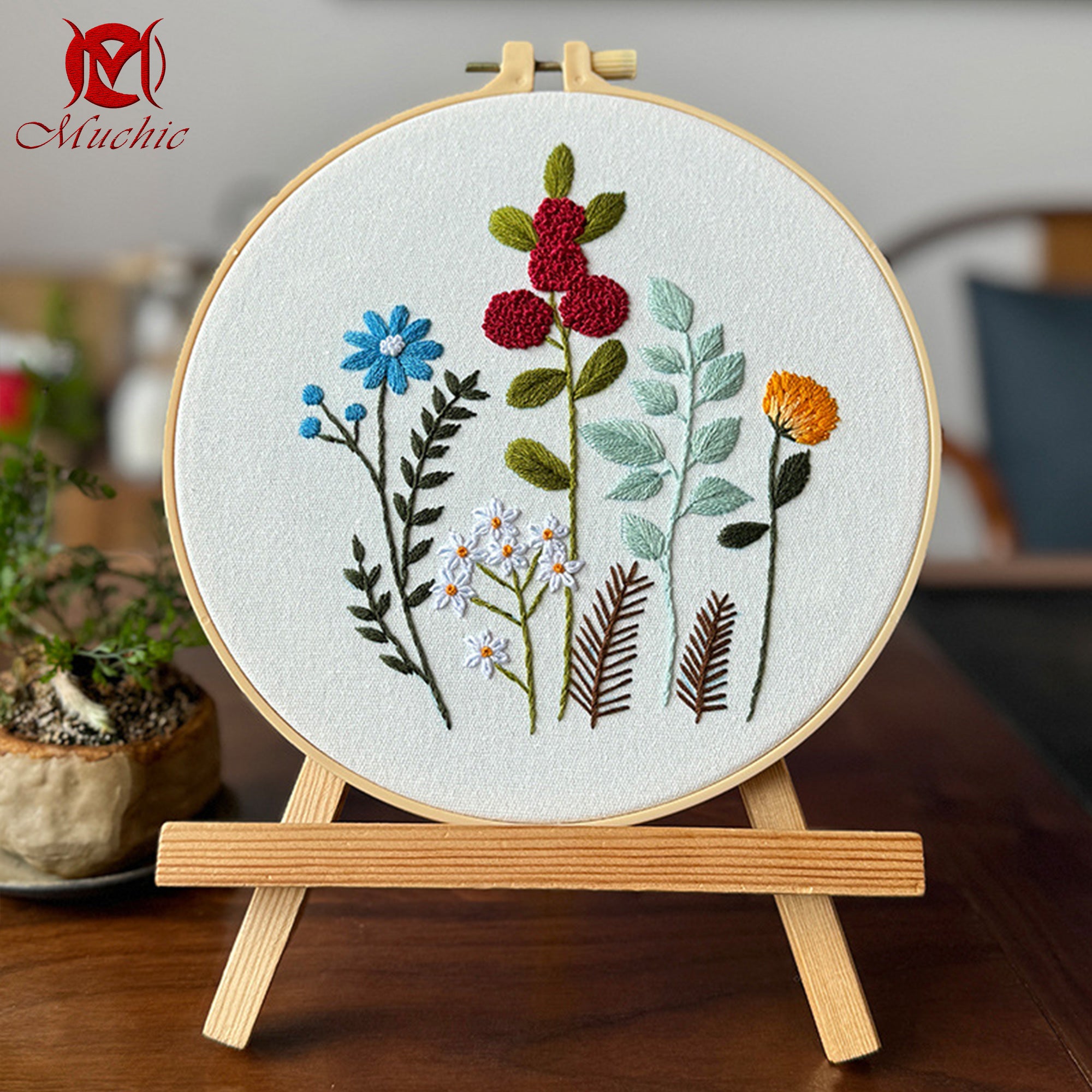 Hand Embroidery Pattern DIY Material Kit Embroidery Tool Kit(Hand Embroidery) (Duty Free)