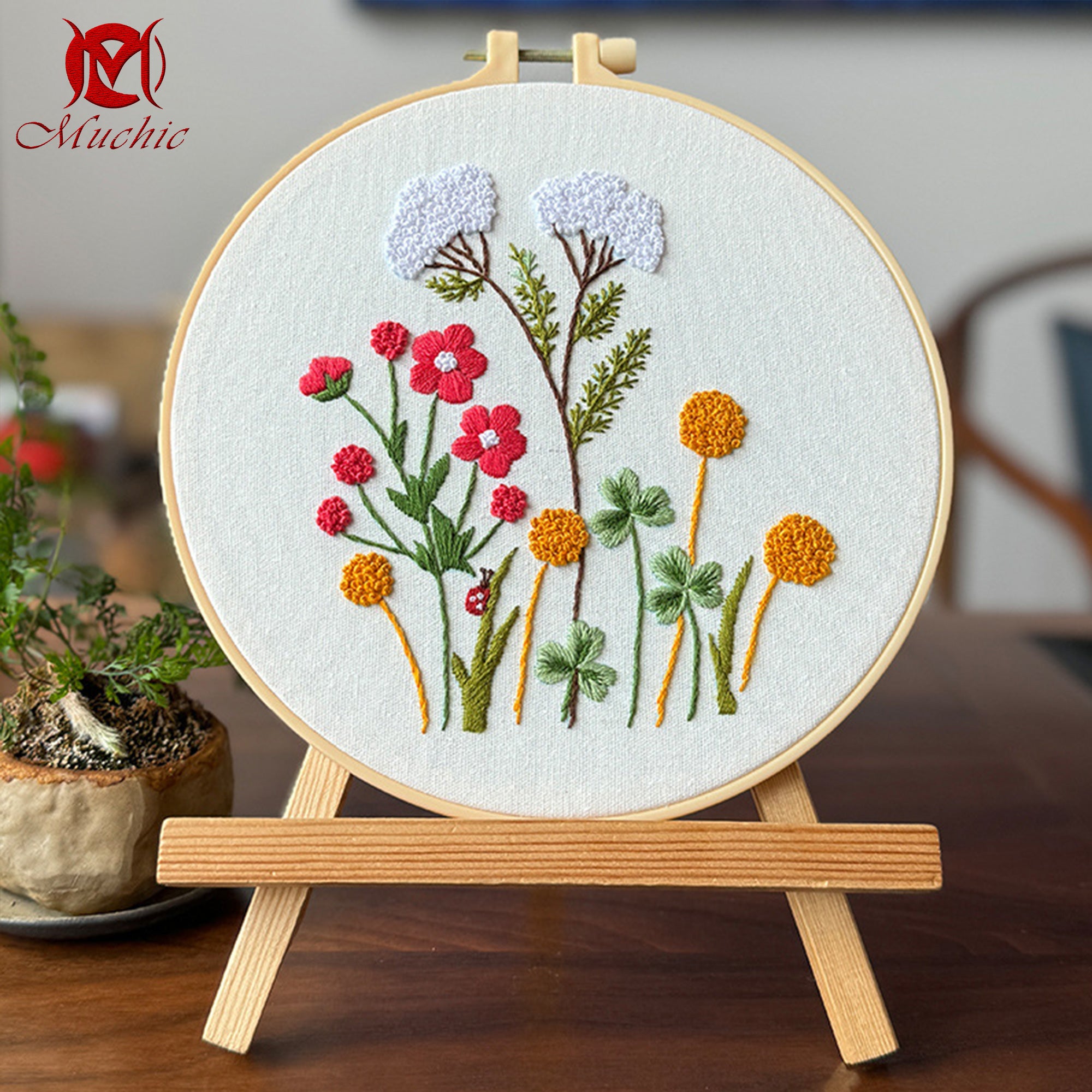 Hand Embroidery Pattern DIY Material Kit Embroidery Tool Kit(Hand Embroidery) (Duty Free)