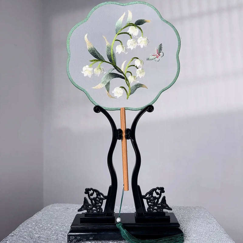 Intangible Cultural Heritage Embroidered Fan (Hand embroidery)(duty free)