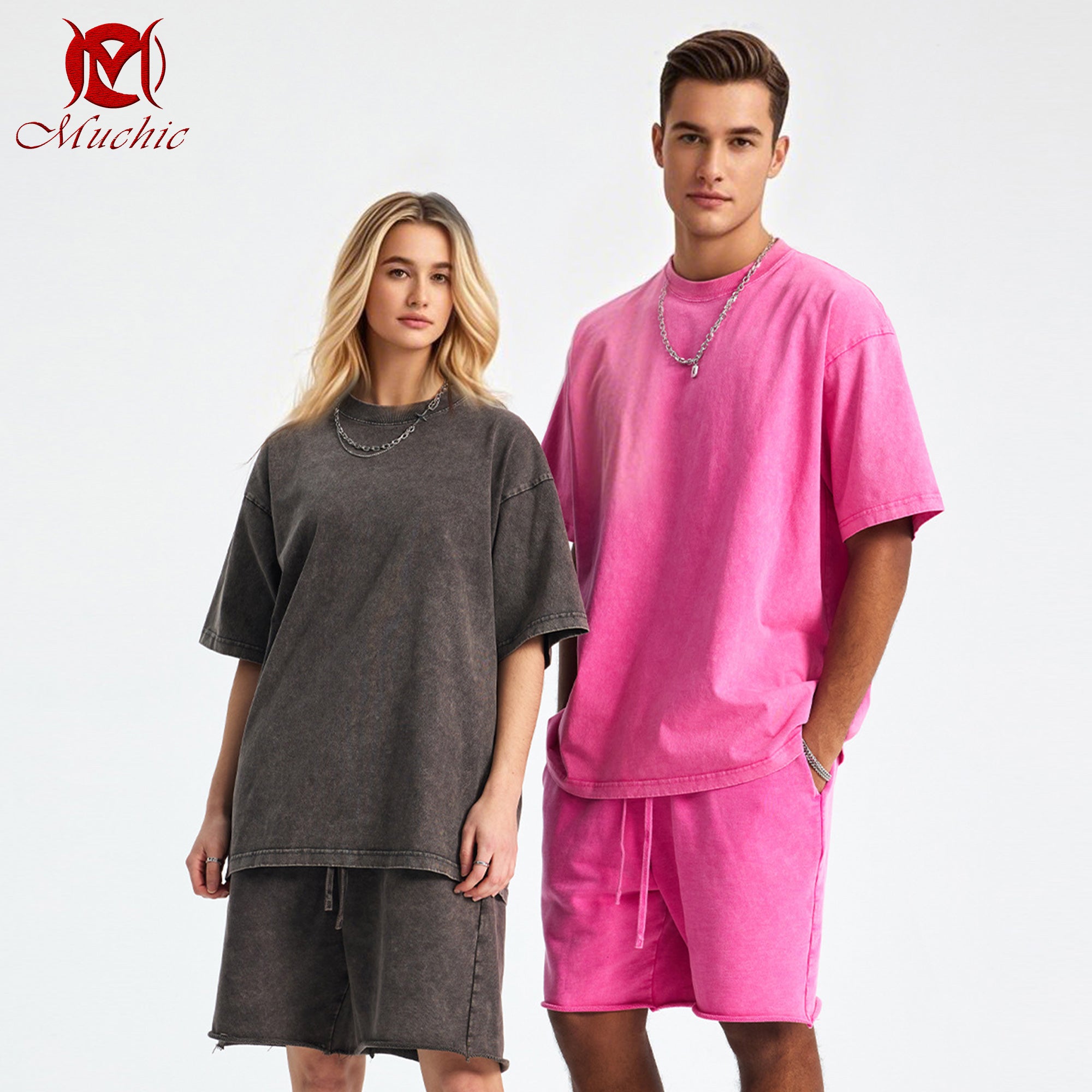 Spring and summer new snowflake batik washed t-shirt high street retro trend short-sleeved t-shirt (tax-free)