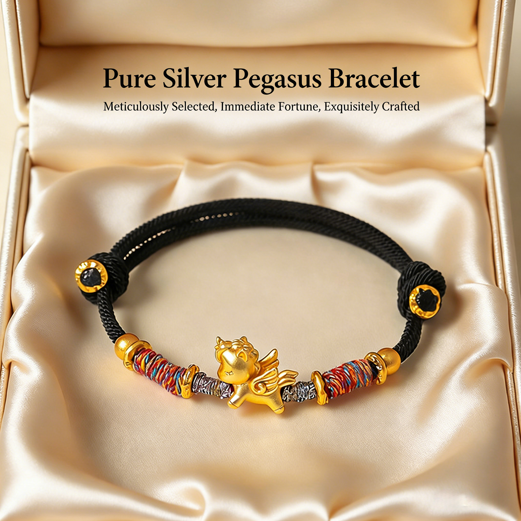 999 Silver Horse Red String Bracelet – Luck, Strength & Protection