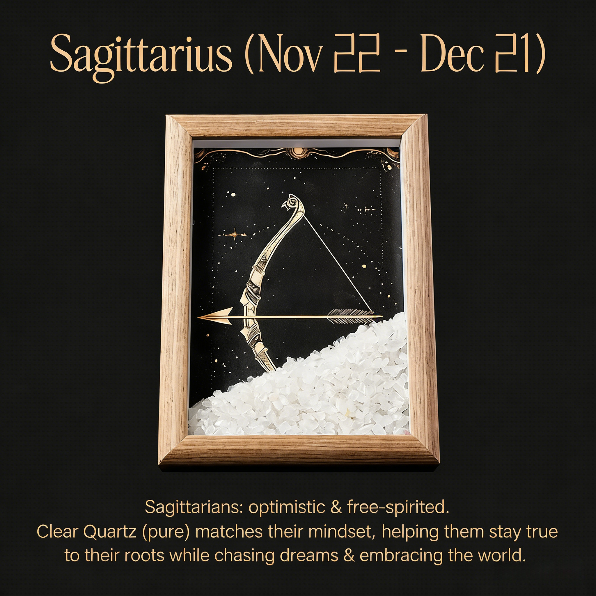 Zodiac Crystal Constellation Art Frame – Natural Energy Decor