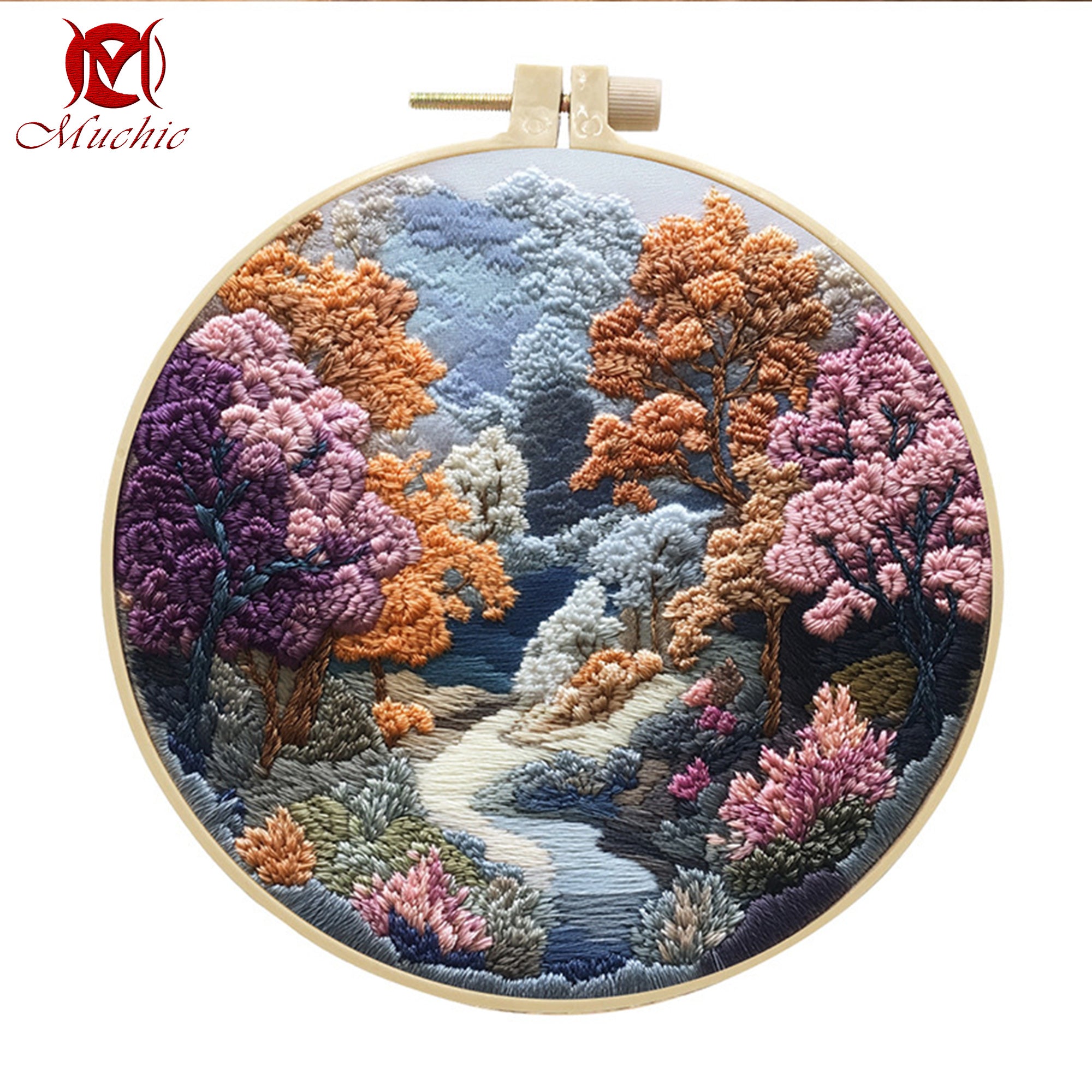 Hand Embroidery Pattern DIY Material Kit Embroidery Tool Kit(Hand Embroidery) (Duty Free)