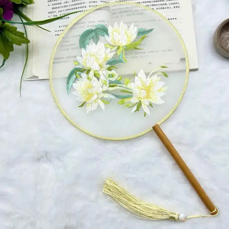 Intangible Cultural Heritage Embroidered Fan (Hand embroidery)(duty free)