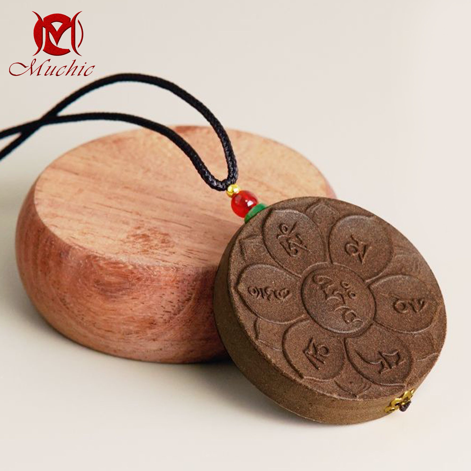 Chinese craftsmen carefully crafted the Lotus Manjusri Bodhisattva Mantra Incense Pendant, suitable for men and women (tax-free)