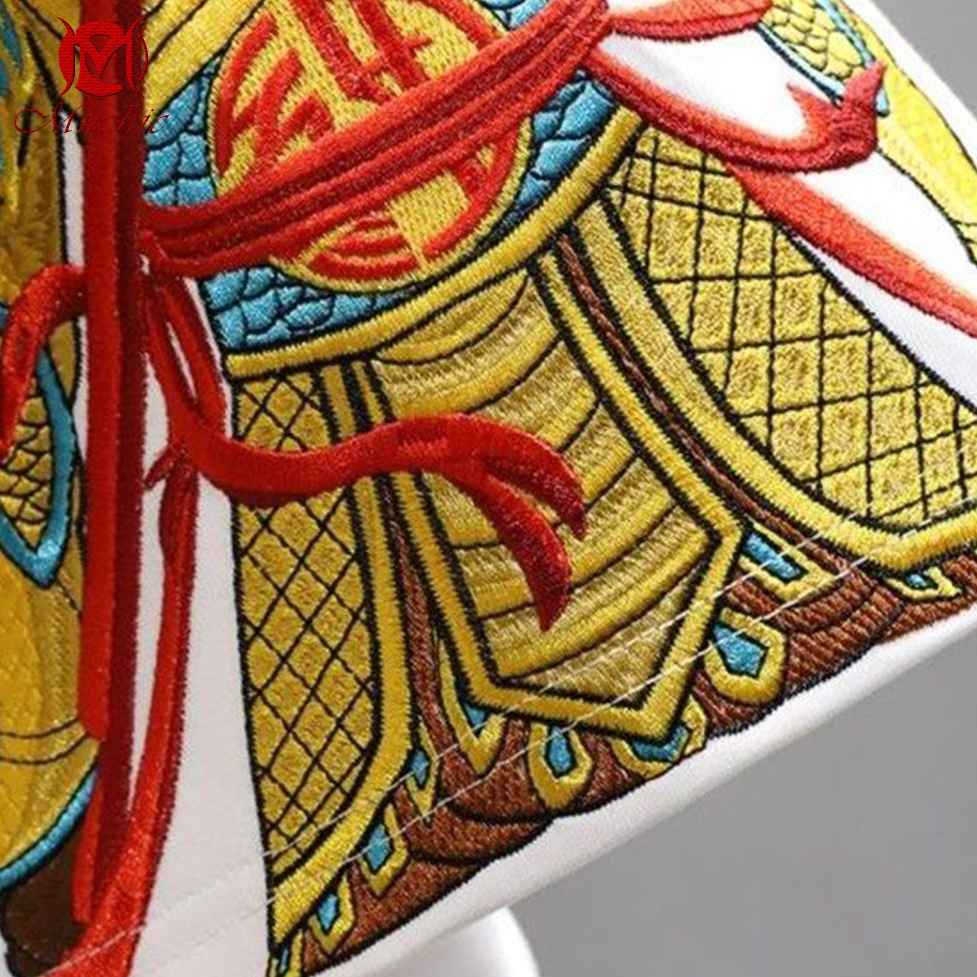 Unisex Intangible Cultural Heritage Monkey King Embroidered T-shirt (Hand Embroidery) (Duty Free)