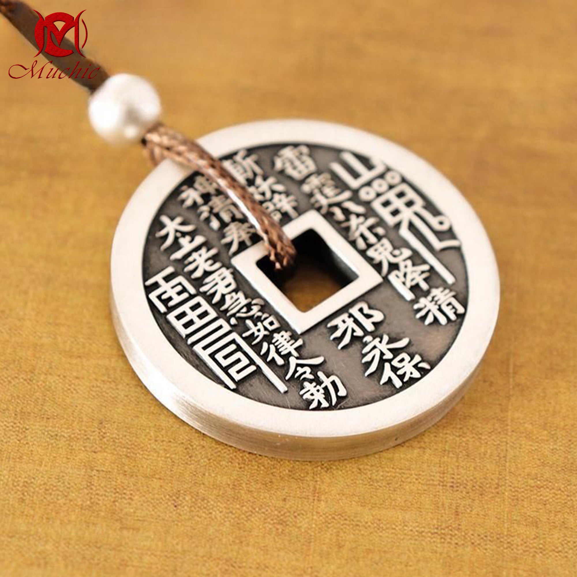 9999 sterling silver mountain ghost coin silver pendant pendant silver jewelry(Duty Free)