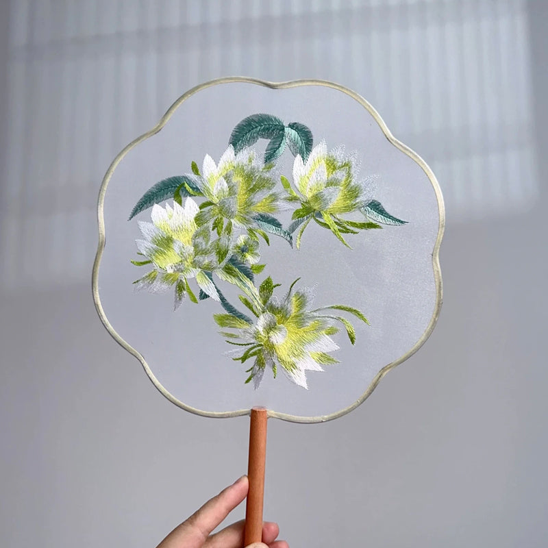 Intangible Cultural Heritage Embroidered Fan (Hand embroidery)(duty free)