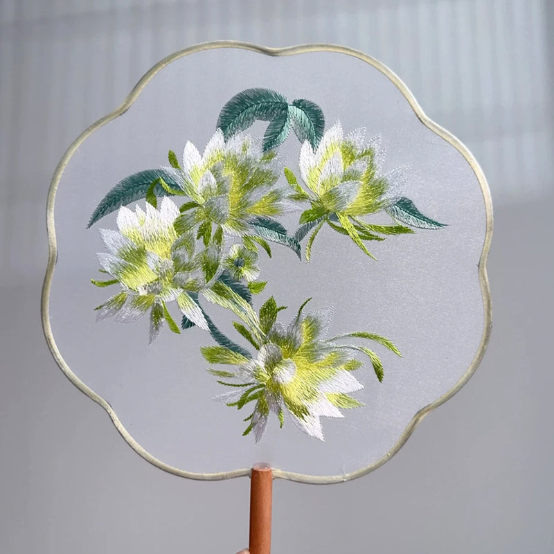 Intangible Cultural Heritage Embroidered Fan (Hand embroidery)(duty free)