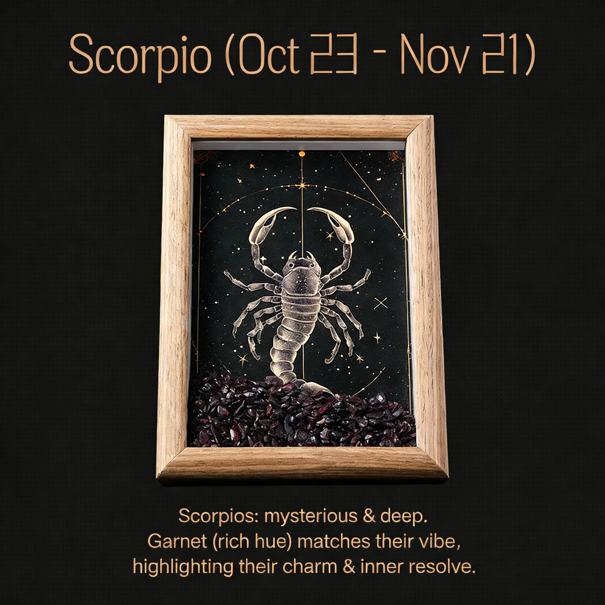 Zodiac Crystal Constellation Art Frame – Natural Energy Decor