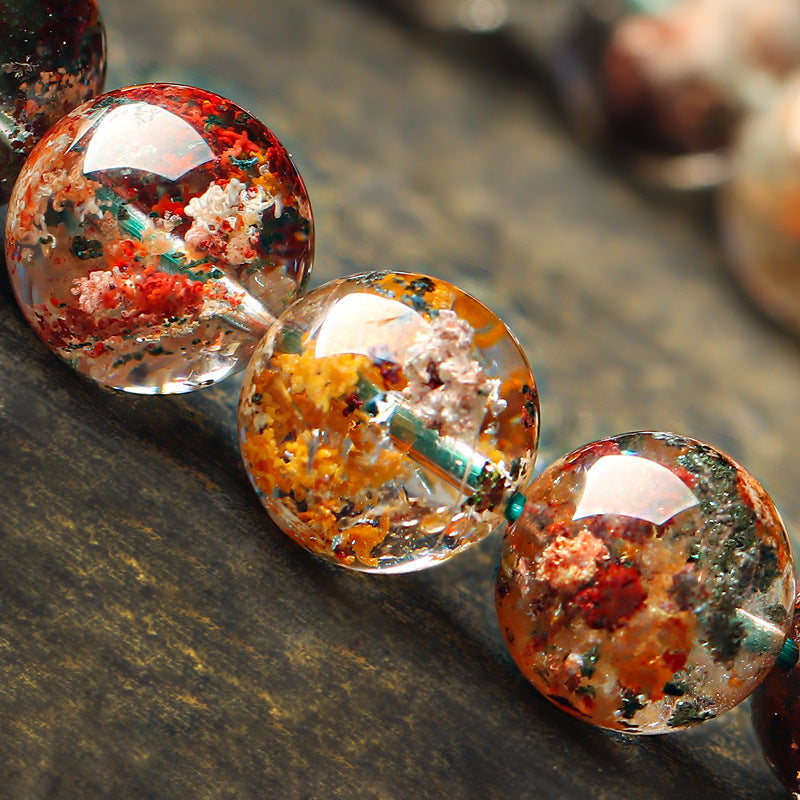 Natural Phantom Quartz Bracelet (10mm) – Seasonal Energy Crystal