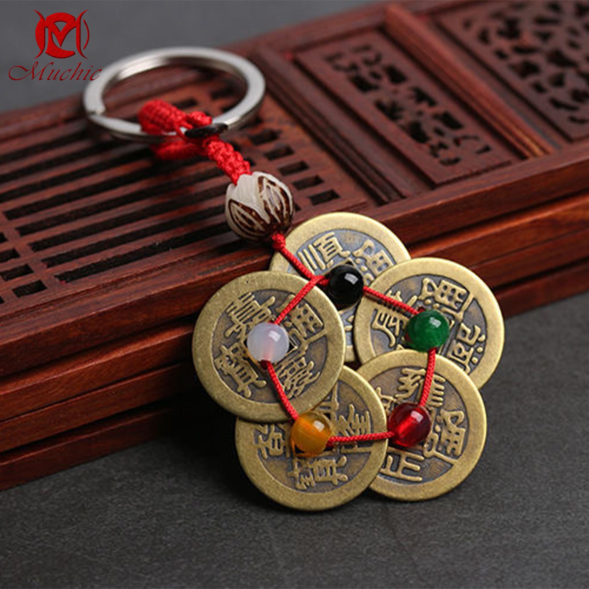 Pure copper five emperors plum blossom coins men and women carry jewelry(duty free)