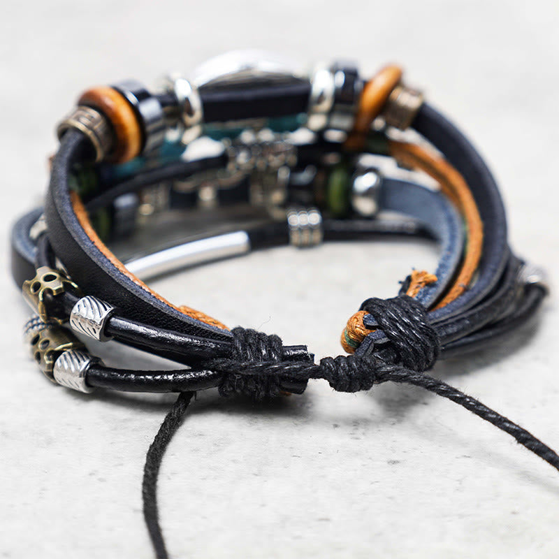 Buddha Stones Tibetan Turquoise Evil Eye Purification Bracelet(duty free)