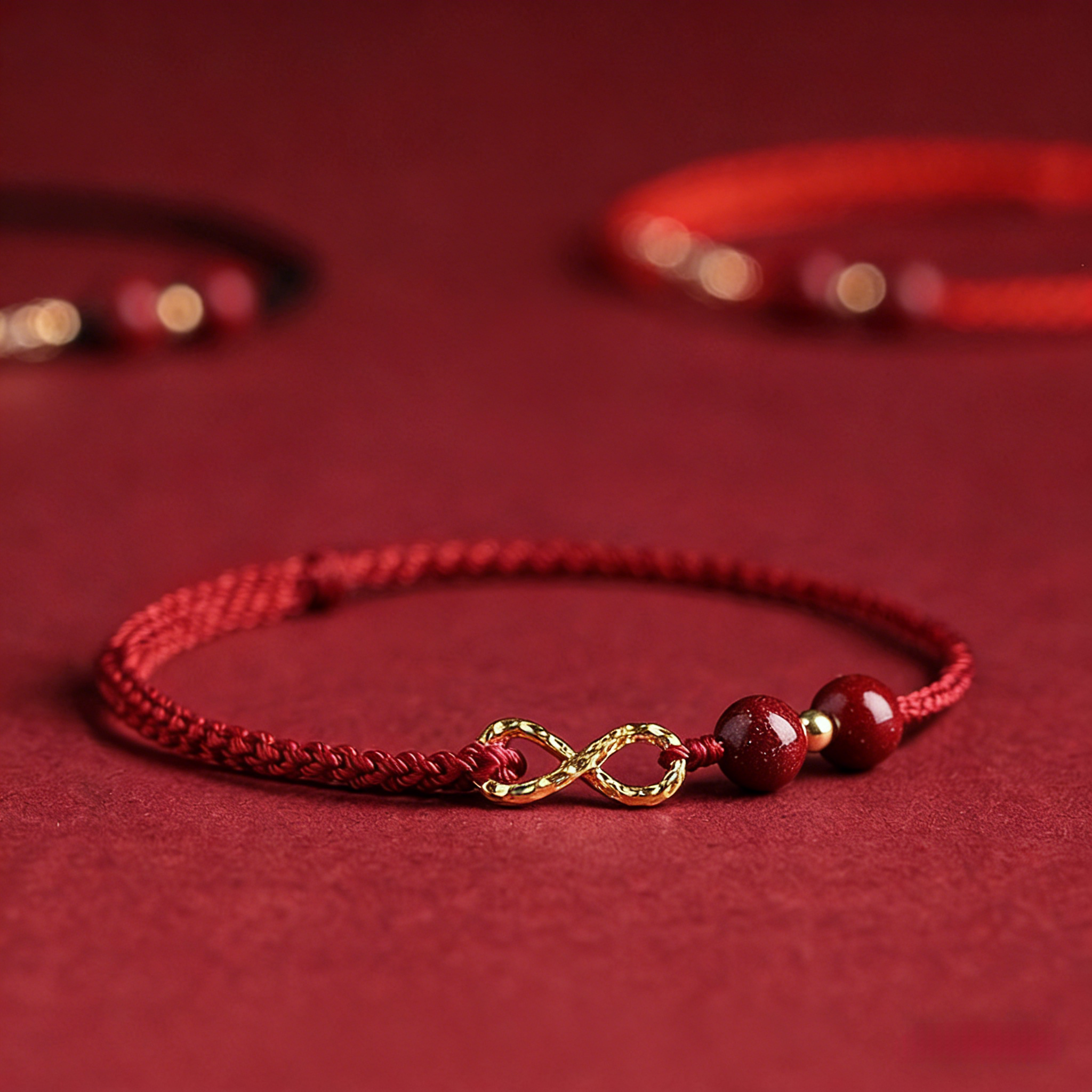 Cinnabar Red String Bracelet – Infinite Wealth & Protection Talisman