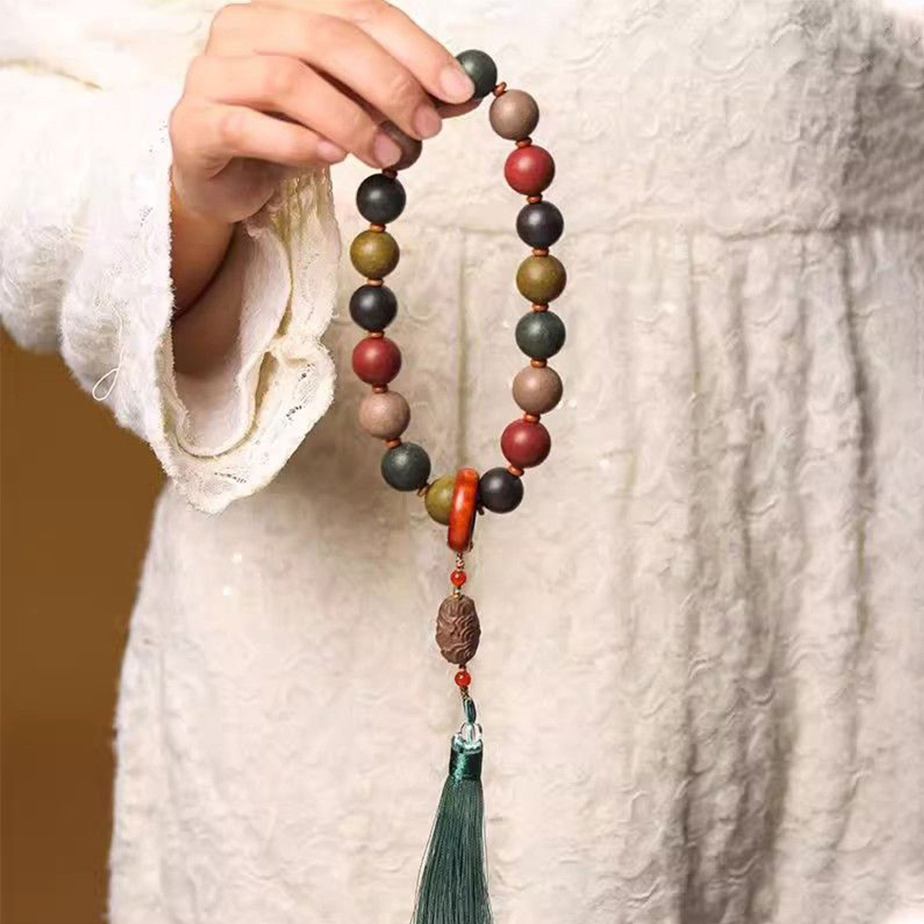 China's Intangible Cultural Heritage Five-sided Incense Bead Bracelet (Amulet)(duty free)