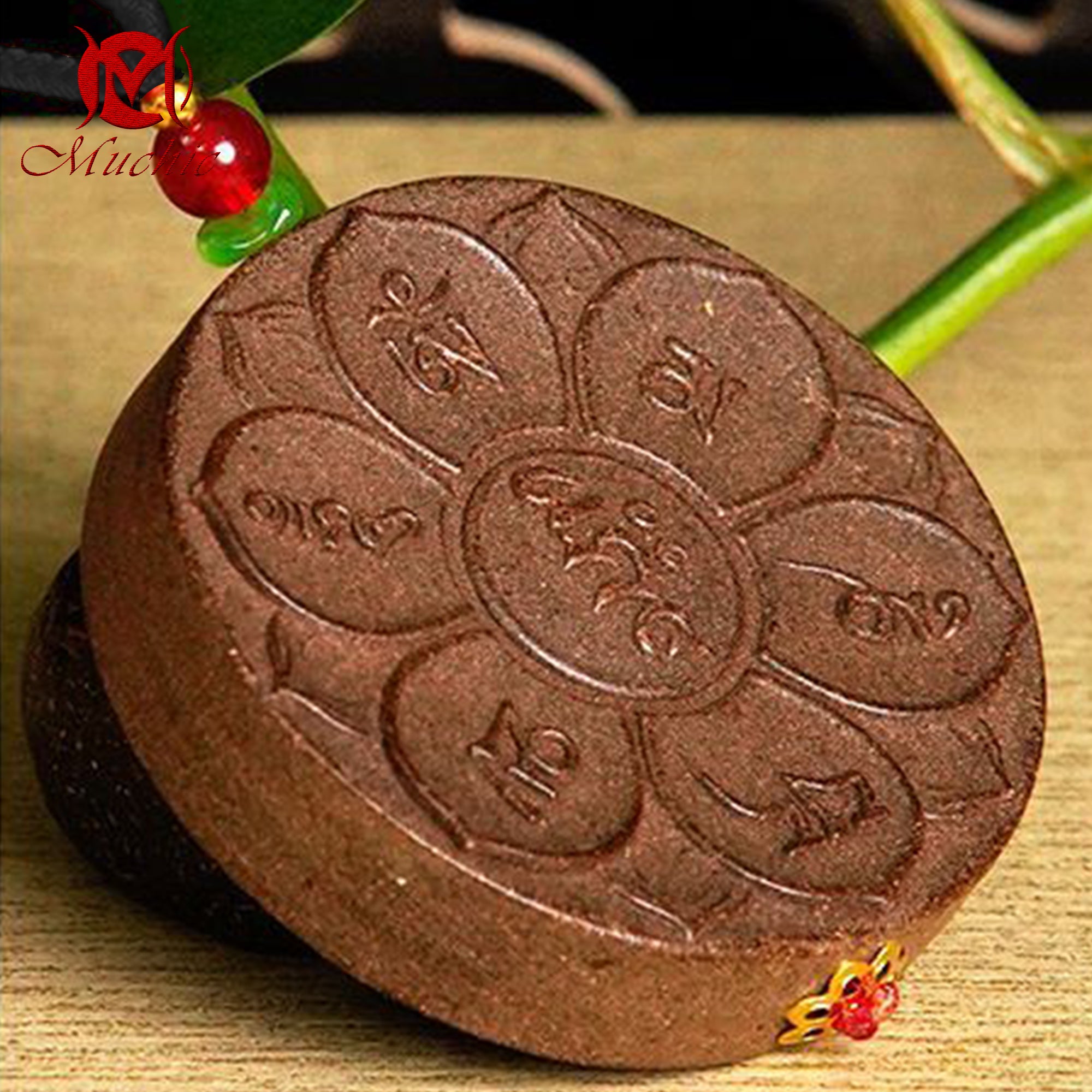 Chinese craftsmen carefully crafted the Lotus Manjusri Bodhisattva Mantra Incense Pendant, suitable for men and women (tax-free)