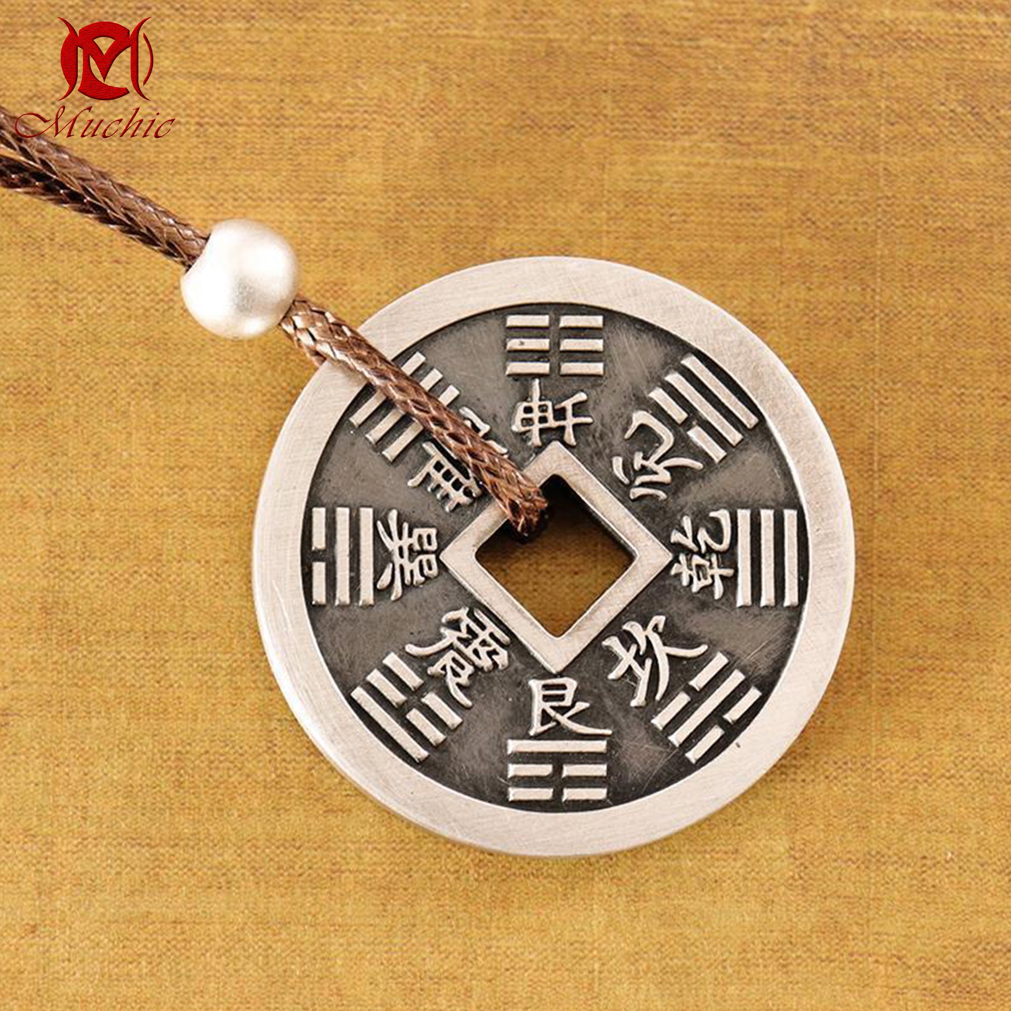 9999 sterling silver mountain ghost coin silver pendant pendant silver jewelry(Duty Free)