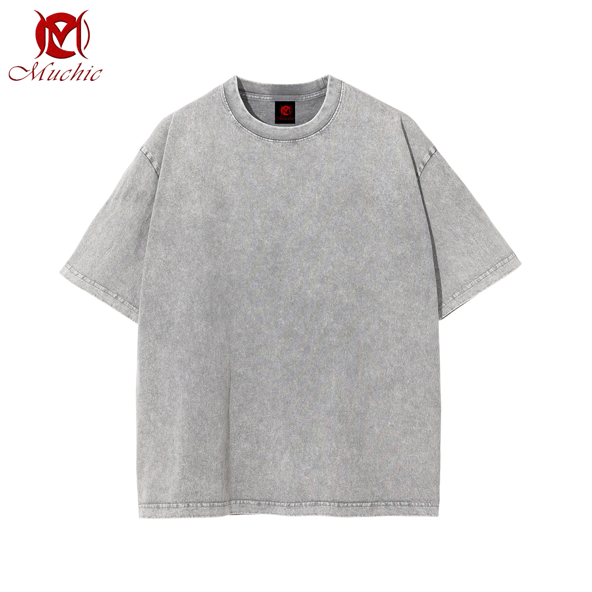 Spring and summer new snowflake batik washed t-shirt high street retro trend short-sleeved t-shirt (tax-free)