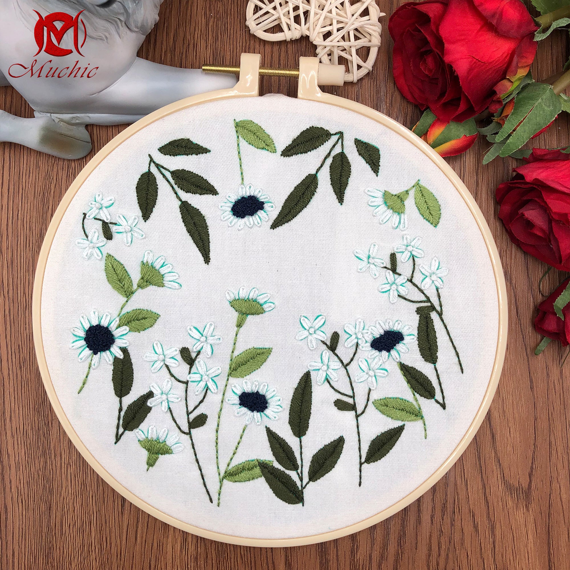 Hand Embroidery Pattern DIY Material Kit Embroidery Tool Kit(Hand Embroidery) (Duty Free)