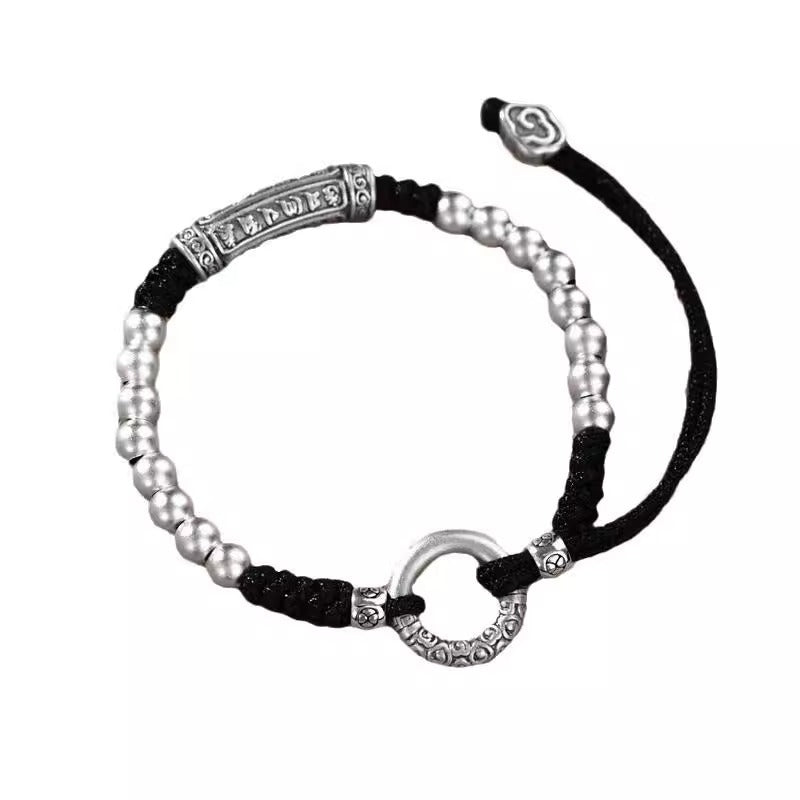 Om Mani Padme Hum Mantra Bracelet – Spiritual Protection Red String Bracelet