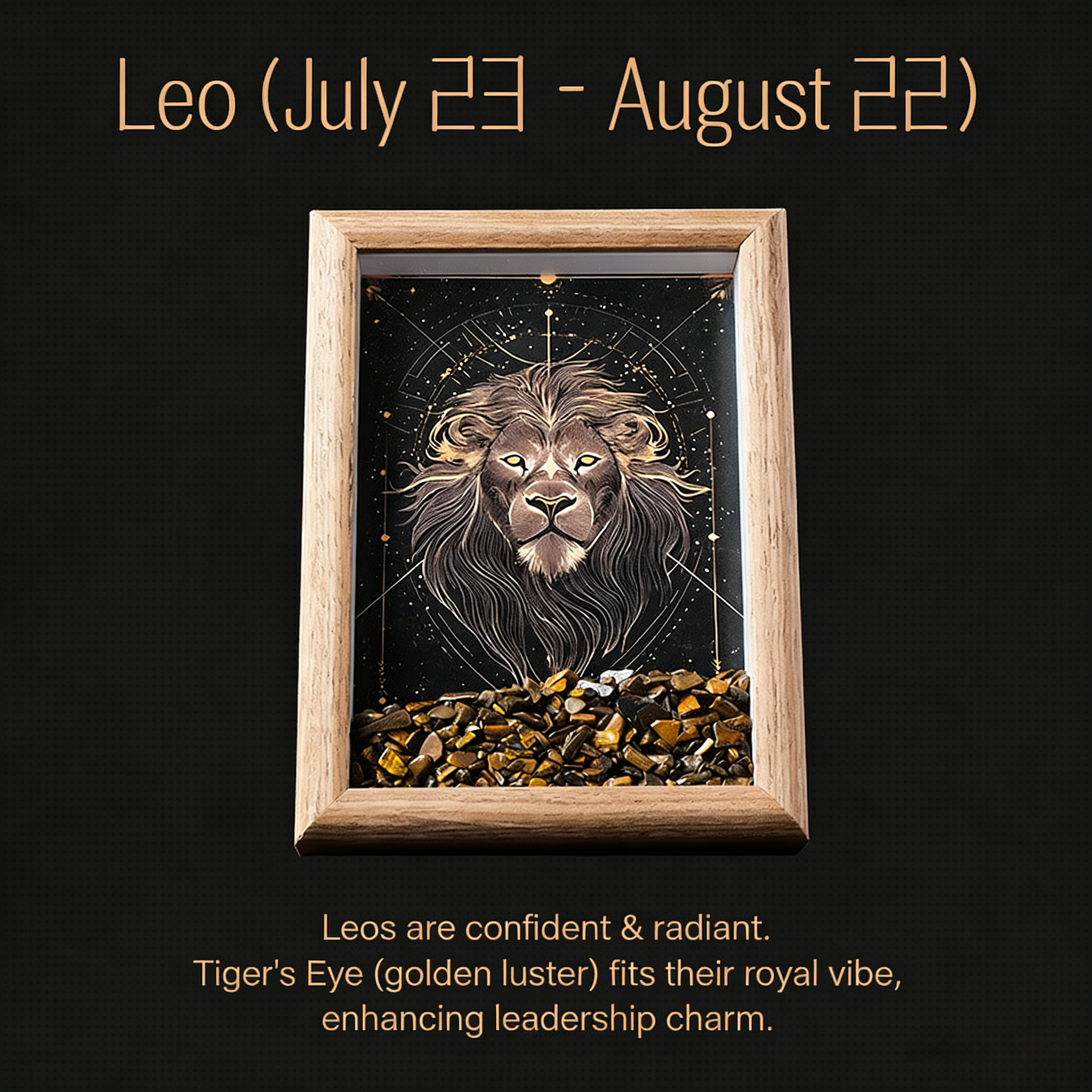 Zodiac Crystal Constellation Art Frame – Natural Energy Decor