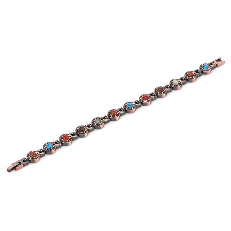 Magnetic Healing Bracelet with Chakra Stones – Energy Balance Jewelry