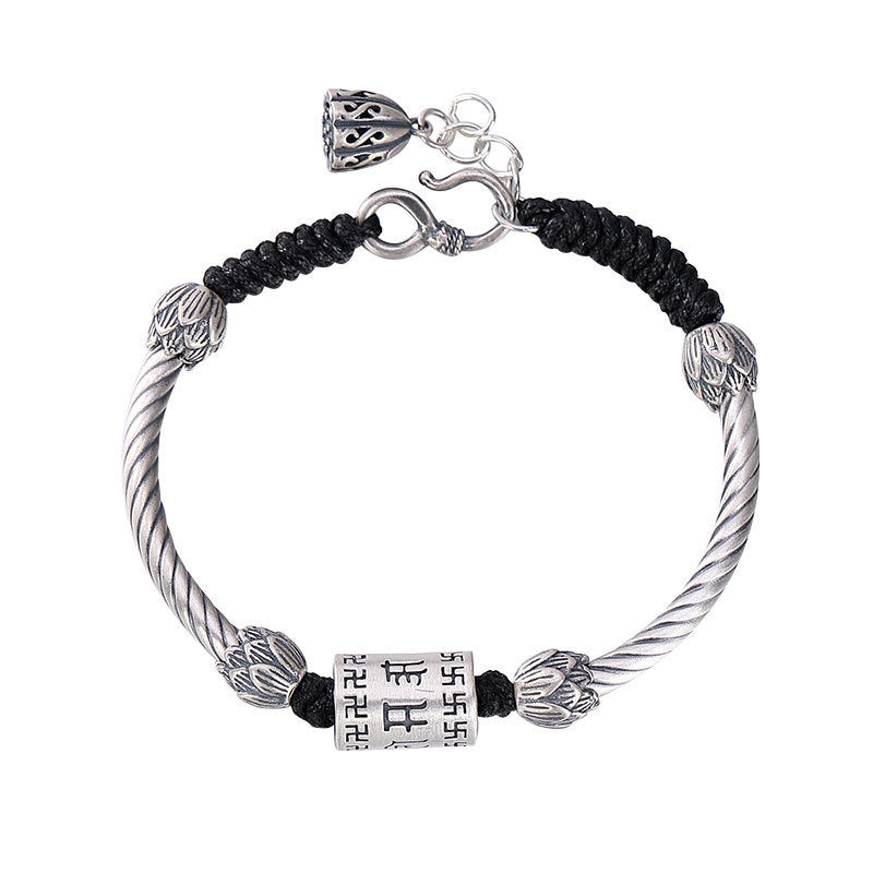 Om Mani Padme Hum Mantra Bracelet – Protection & Luck Charm