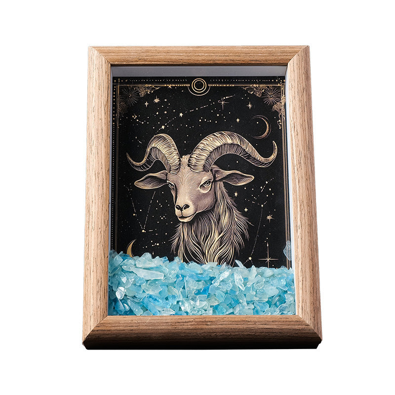 Zodiac Crystal Constellation Art Frame – Natural Energy Decor