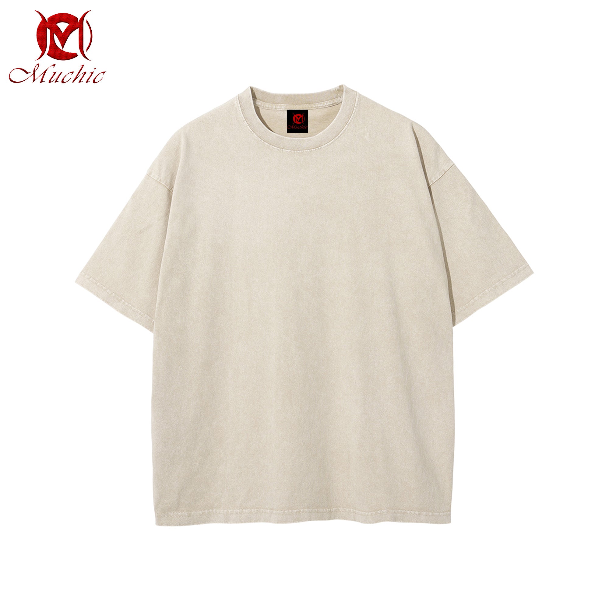 Spring and summer new snowflake batik washed t-shirt high street retro trend short-sleeved t-shirt (tax-free)