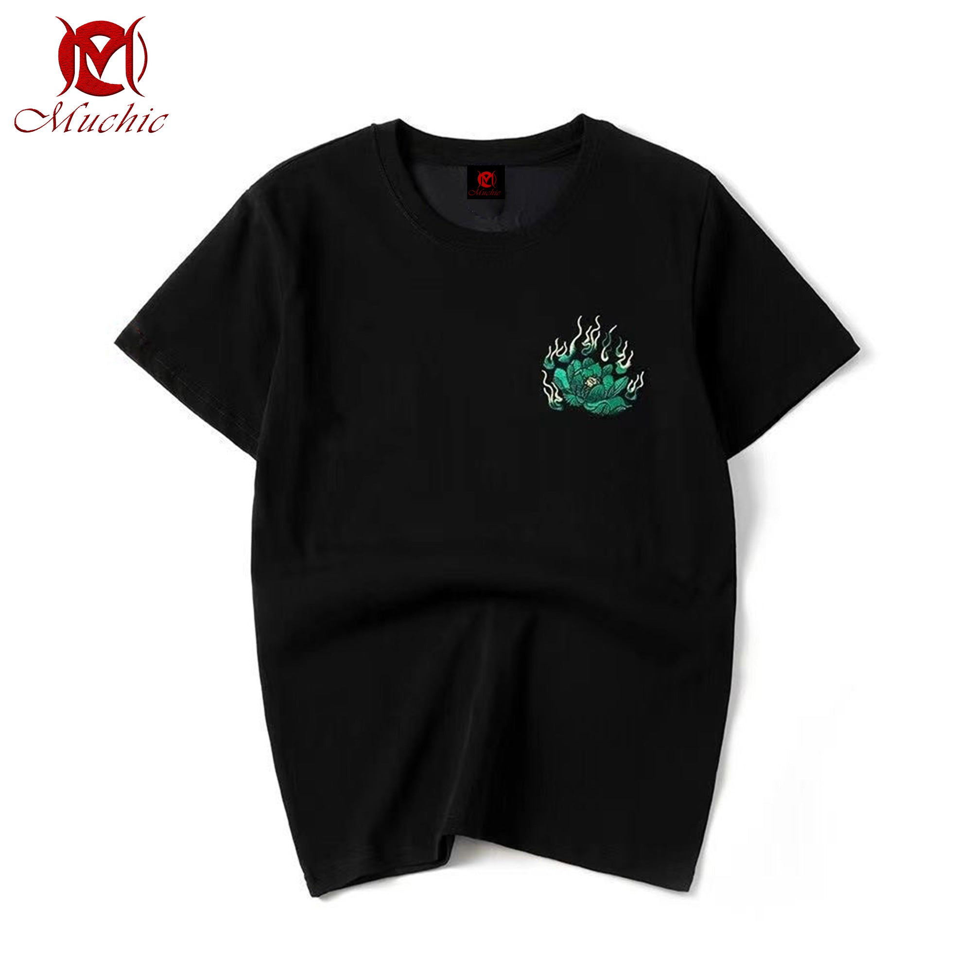 Unisex Intangible Cultural Heritage Green Pixiu Embroidered T-shirt (Hand Embroidered) (Duty Free)