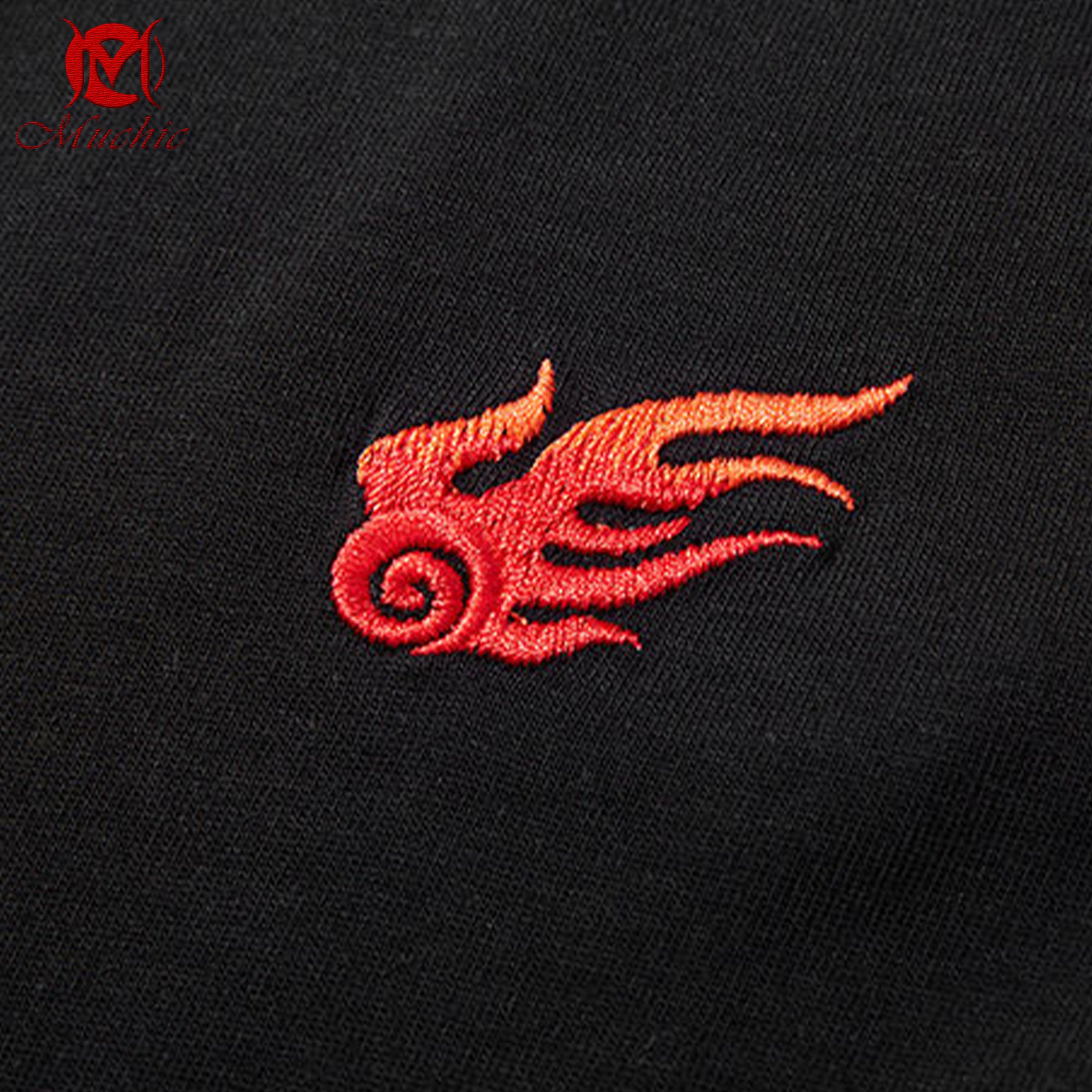 Unisex Intangible Cultural Heritage Phoenix Embroidery T-shirt(Hand Embroidered) (Duty Free)