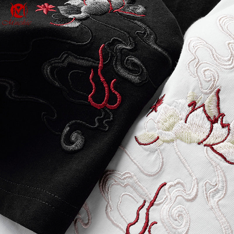 Unisex Intangible Cultural Heritage Phoenix Embroidery T-shirt(Hand Embroidered) (Duty Free)