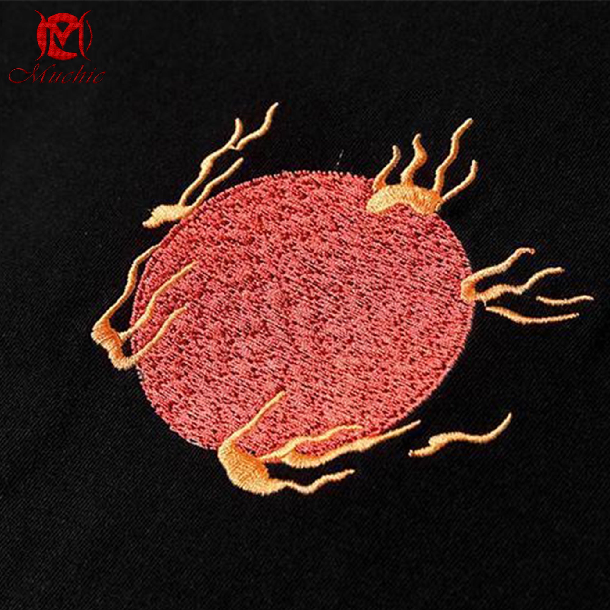 Unisex Intangible Cultural Heritage Phoenix Embroidery T-shirt(Hand Embroidered) (Duty Free)