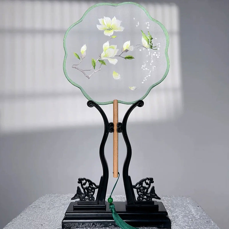 Intangible Cultural Heritage Embroidered Fan (Hand embroidery)(duty free)