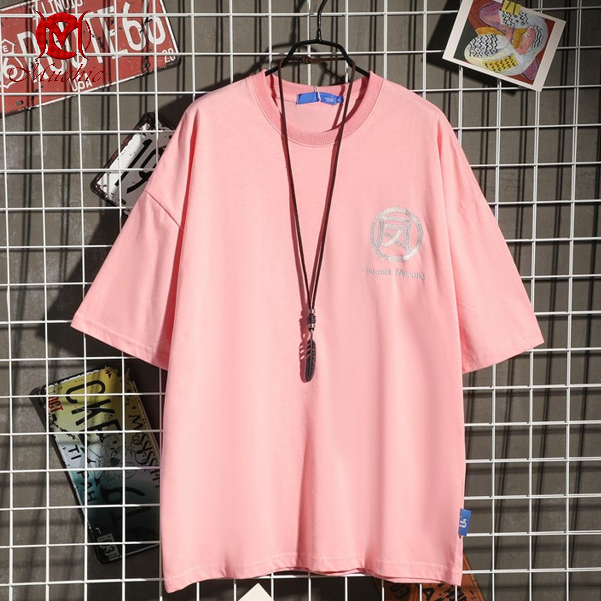 Unisex Intangible Cultural Heritage Phoenix Embroidered T-shirt(Hand Embroidery) (Duty Free)