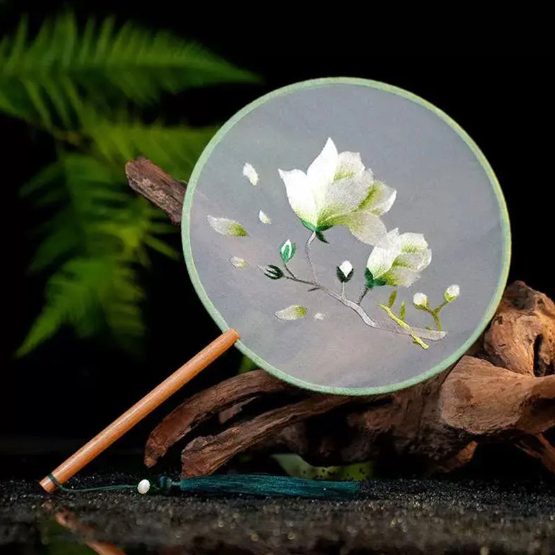 Intangible Cultural Heritage Embroidered Fan (Hand embroidery)(duty free)