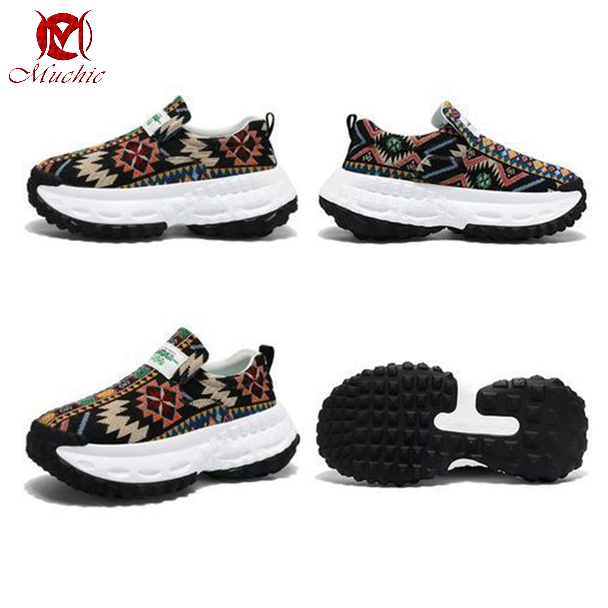 Deodorant, breathable, height-enhancing tire-soled trendy men's shoes(duty free)