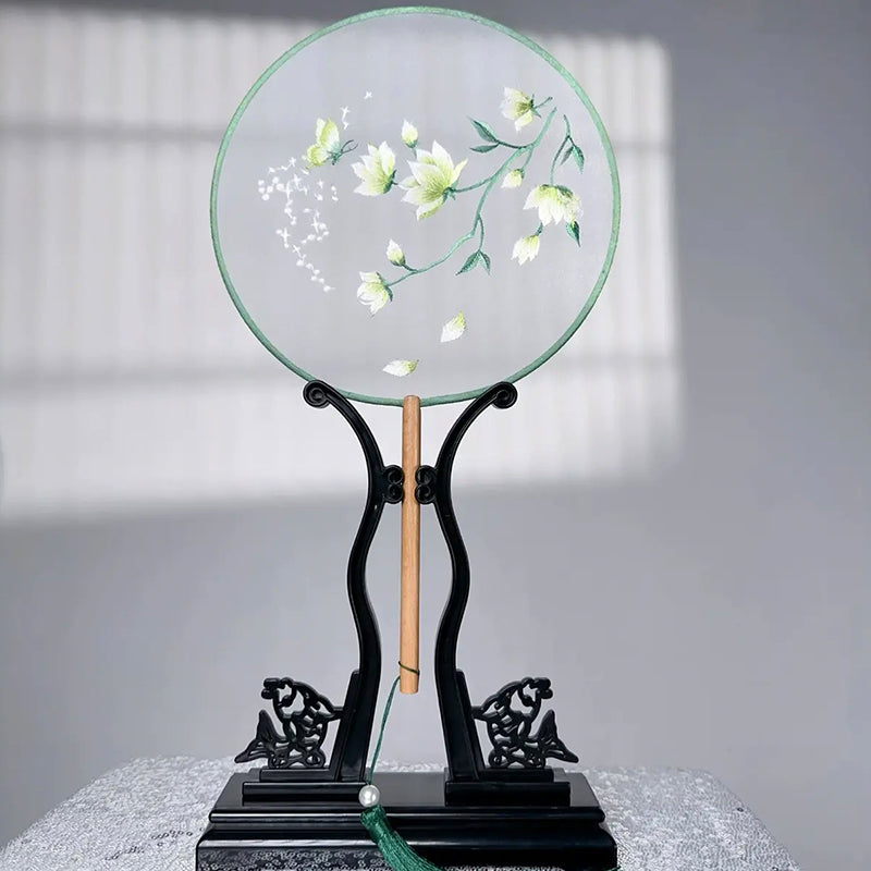 Intangible Cultural Heritage Embroidered Fan (Hand embroidery)(duty free)