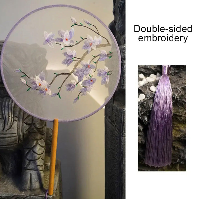 Intangible Cultural Heritage Embroidered Fan (Hand embroidery)(duty free)