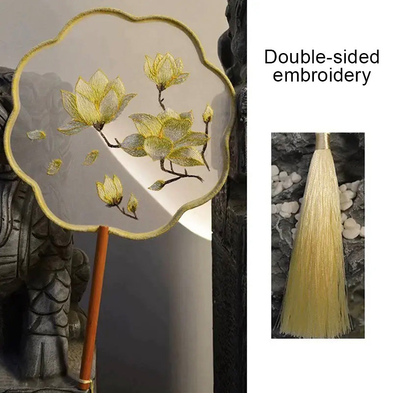 Intangible Cultural Heritage Embroidered Fan (Hand embroidery)(duty free)