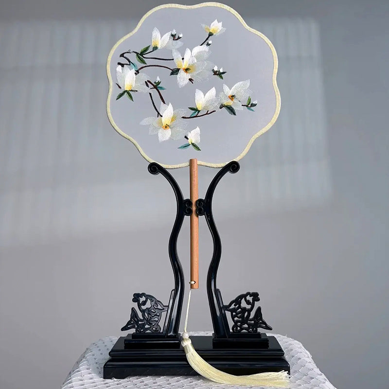 Intangible Cultural Heritage Embroidered Fan (Hand embroidery)(duty free)