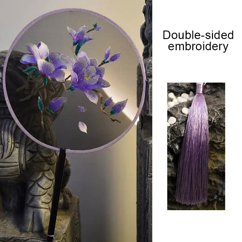 Intangible Cultural Heritage Embroidered Fan (Hand embroidery)(duty free)