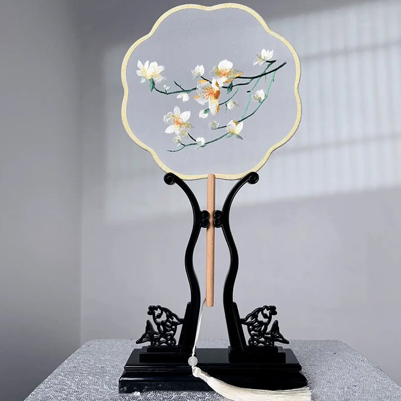 Intangible Cultural Heritage Embroidered Fan (Hand embroidery)(duty free)