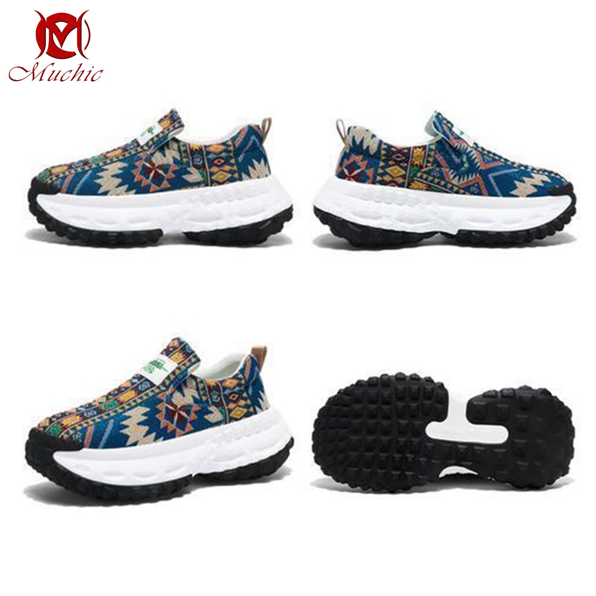 Deodorant, breathable, height-enhancing tire-soled trendy men's shoes(duty free)