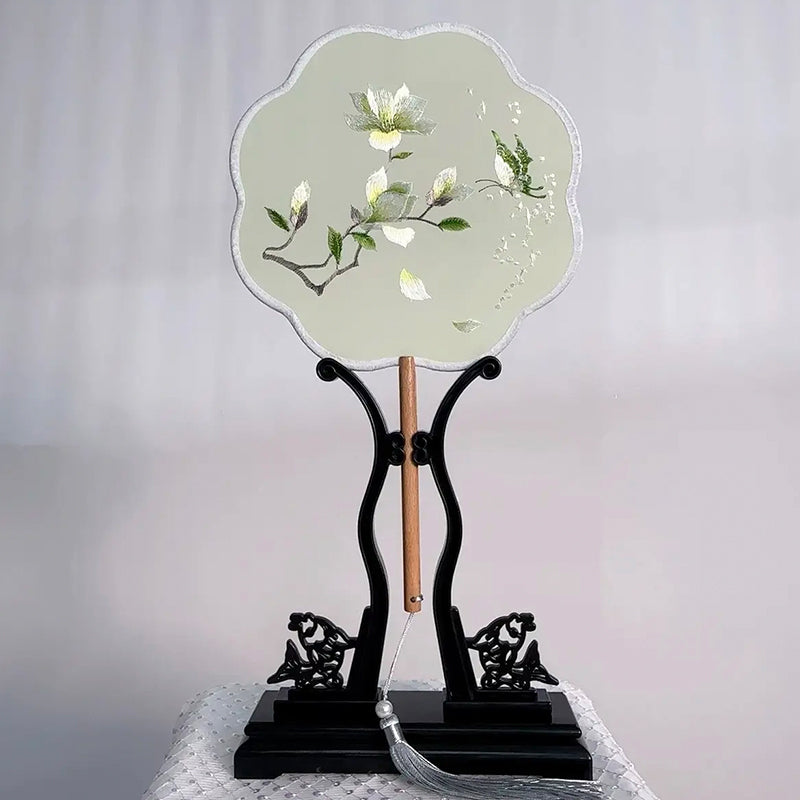 Intangible Cultural Heritage Embroidered Fan (Hand embroidery)(duty free)