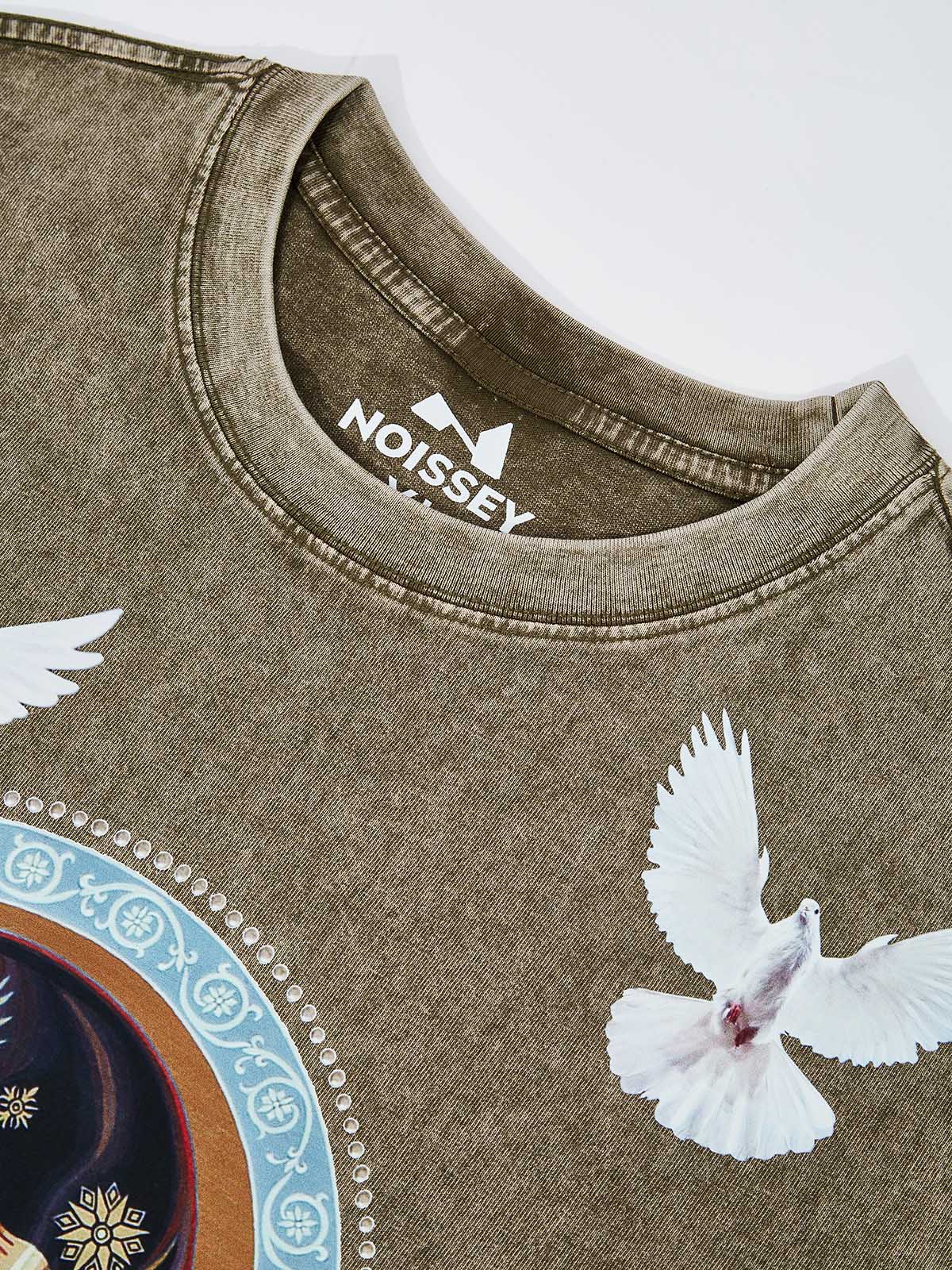 Obstacles and Dangers © Black Madonna and Child Four-Color Retro Washed T-Shirt